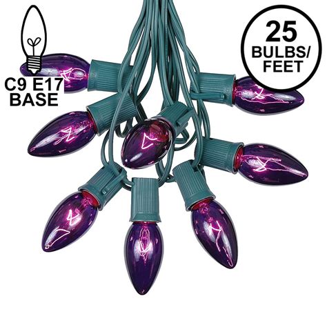 Purple C9 Bulbs Novelty Lights Inc