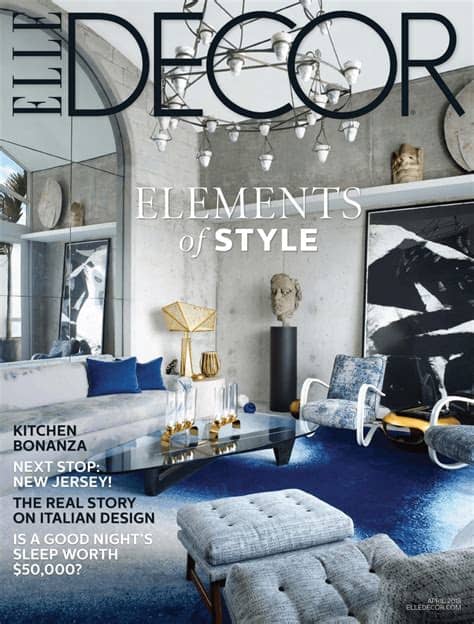 However, we all know just how busy life can get, and sometimes plans for redecorating or renovating. Elle Decor: What's Hot? April 2018 Features DeKauri