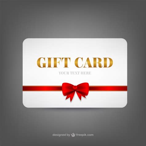 vector gift card template