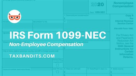 What Is Irs Form 1099 Nec Taxbandits Youtube
