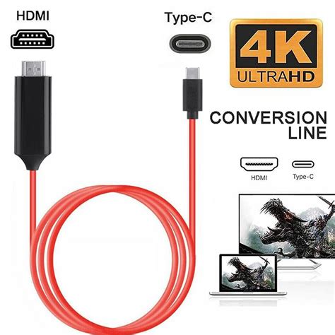 Pdtoweb Mhl Usb Type C To Hdmi Hdtv Tv Cable Converter Adapter For