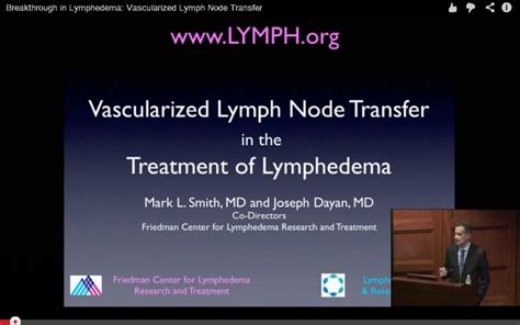 Breakthrough In Lymphedema Vascularized Lymph Node Transfer