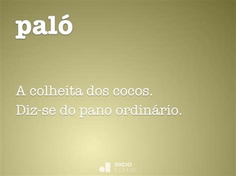 Paló Dicio Dicionário Online De Português