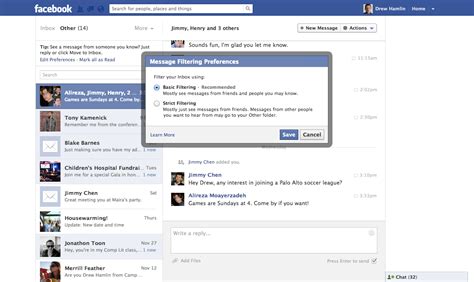 Facebook Adds Filtered Messages Tests Paid Service