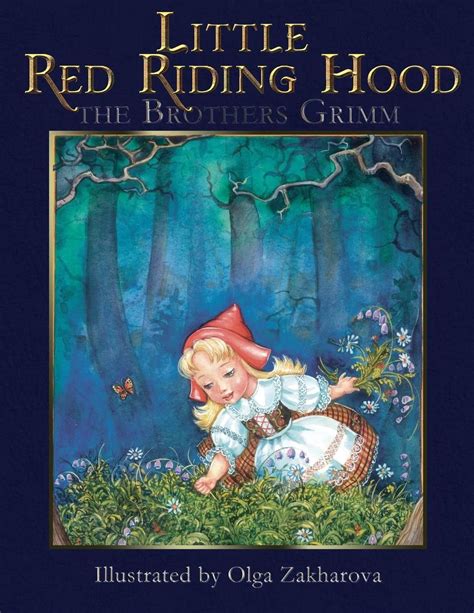 Little Red Riding Hood Illustrated By Grimm English Paperback Book