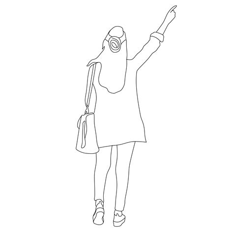 Woman Pointing Upward People Png Cut Out People Human Figure Sketches