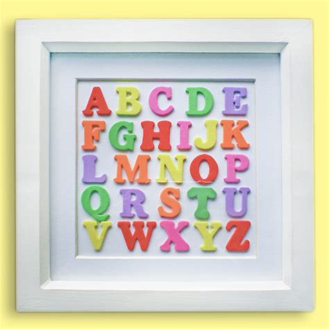 Multicoloured Alphabet Wall Art On Luulla