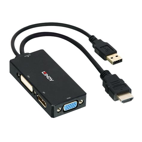 Hdmi To Displayport Dvi And Vga Converter From Lindy Uk