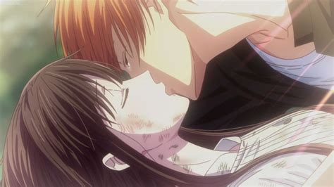 Kyo Kissed Tohru After Seeing Her Lying Down When She Fell Off A Cliff Fruits Basket Kyo Fruit