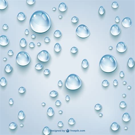 Gotas De Agua Transparentes Vector Gratis