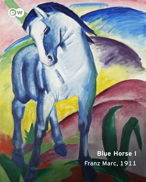 Blue Horse I 1911 Franz Marc Germany Franz Marc Painted Horses
