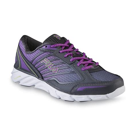 Fila Womens Fresh 3 Graypurple Athletic Shoe