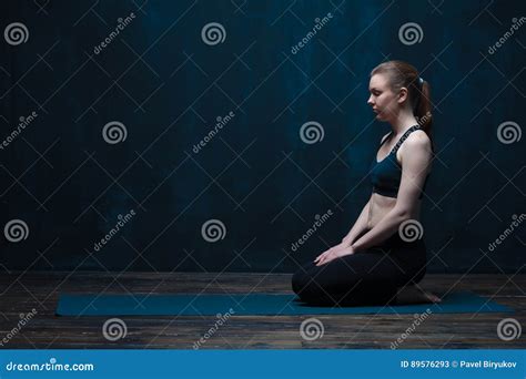Relaxed Calm Woman Meditating After Yoga Practice Stock Image Image