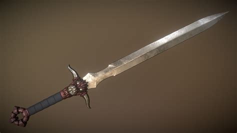 Beasts Blade Demonic One Handed Sword 3d Model By Vegu Iamvegu