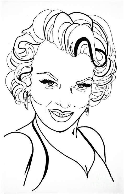 Marilyn Monroe Celebrity Coloring Page Printable Porn Sex Picture