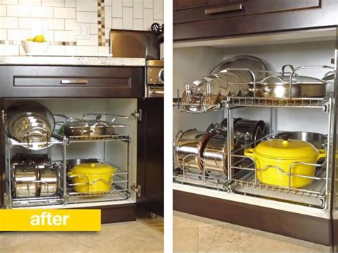 We offer a wide range of organizer systems & pieces to help you make a home for all of the things that you keep in. Before & After: A Better Way to Organize Pots and Pans in ...