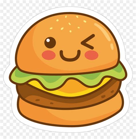 Cute Hamburger Free Transparent Png Clipart Images Download
