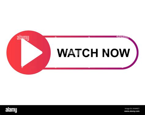 Watch Now Icon Website Online Button Player Symbol Play Video Vector