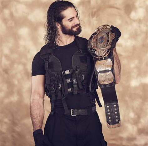 Seth In His Shield Gear With My Favorite Title Belt The Classic Winged Eagle Wwe Seth