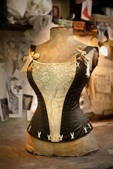 Hand Embroidered Pure Silk Corset Handmade By Irena Gasha 2006