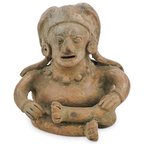 At Auction Pre Columbian Effigy Pottery Figure