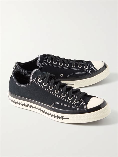 Black Converse 7 Moncler Fragment Fraylor Iii Canvas Sneakers