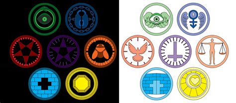 7 Deadly Sins And 7 Heavenly Virtues Symbols By Oliver Burke On Deviantart