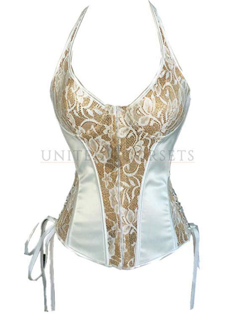 Gold White Corset Corsets And Bustiers