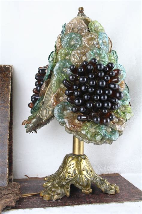 Vintage murano glass, handmade, flowers and leaves with copper wire stems. Gorgeous 1960 Murano glass art grapes flowers lamp rare | eBay