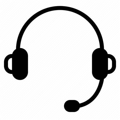 Audio Device Headphone Microphone Music Sound Support Icon