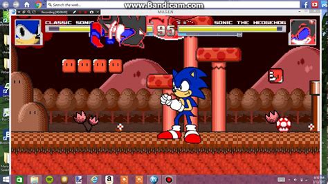 Mugen Battle Classic Sonic Vs Modern Sonic Youtube