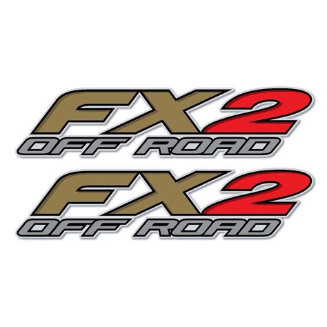 Set Of 2 Fx2 Off Road Truck Bed Side Vinyl Decal Sticker Auto Car
