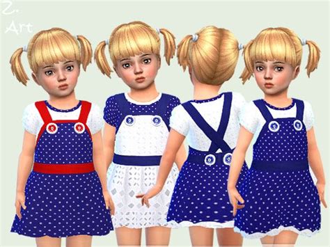 Zuckerschnute20s Babez 72 Dress Baby Girl Dresses Sims 4 Toddler