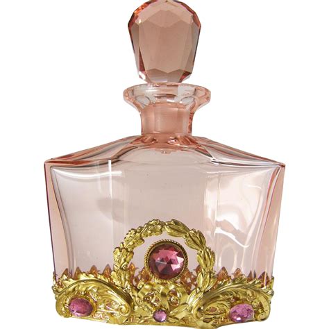 Pink Austrian Jeweled Perfume Bottle From Marshacraftsantiques On Ruby Lane