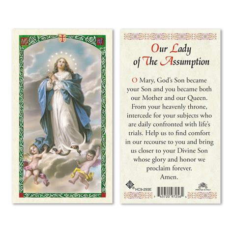 Our Lady Of Assumption Prayer To 25pkg San Francis