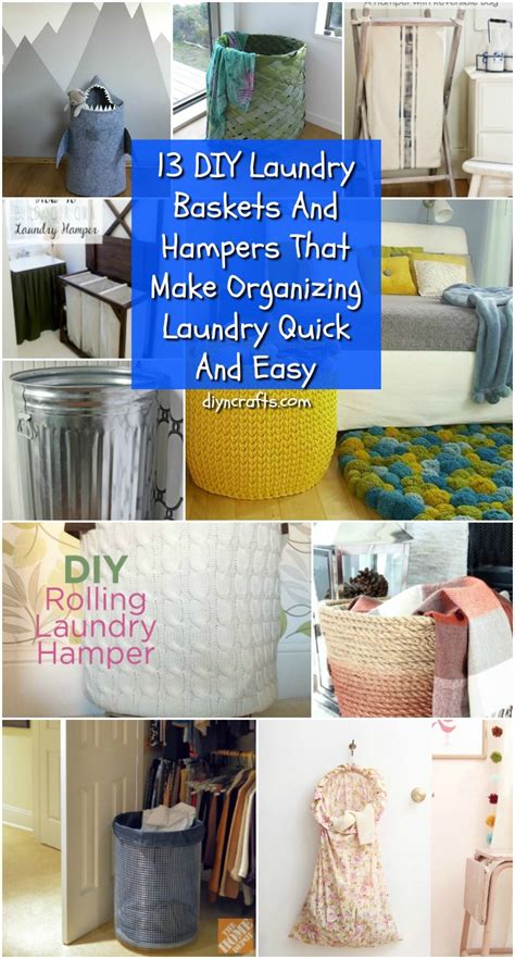 In this diy you will harvest vegetables from polymer clay and fruit out of felt. 13 DIY Laundry Baskets And Hampers That Make Organizing ...