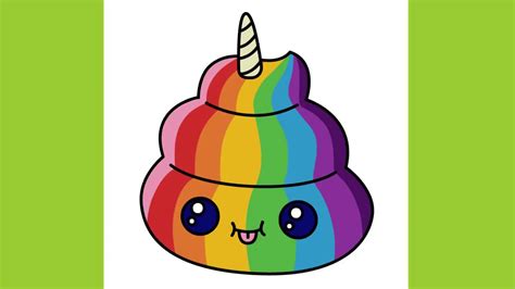 Cool Unicorn Poop Emoji Coloring Page For Kids Diy Ma