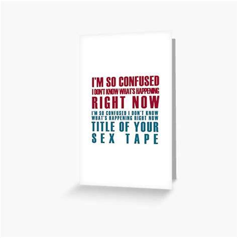 Title Of Your Sex Tape Brooklyn 99 Greeting Card By Annylands Redbubble