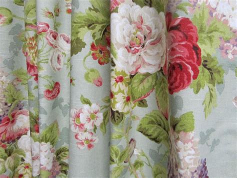 Shabby Chic Window Curtains Floral Curtain Panels Cottage
