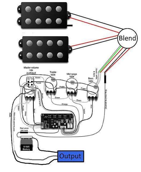 Bass Guitar Wiring Diagram Schematics
