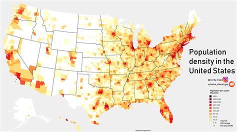 united states population density map