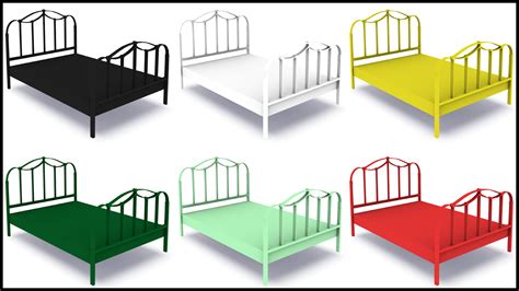 Download Sims 4 Pose Daisy Bed Mesh Bed Frame Sims 4