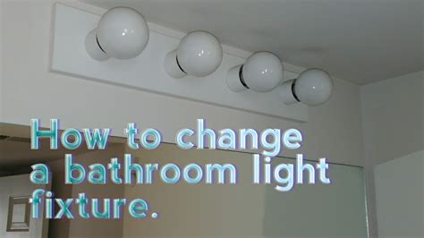 How To Replace A Bathroom Light Fixture Diy Youtube