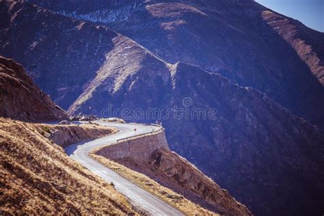Winding Road In High Mountains Stock Photo Image Of Amazing