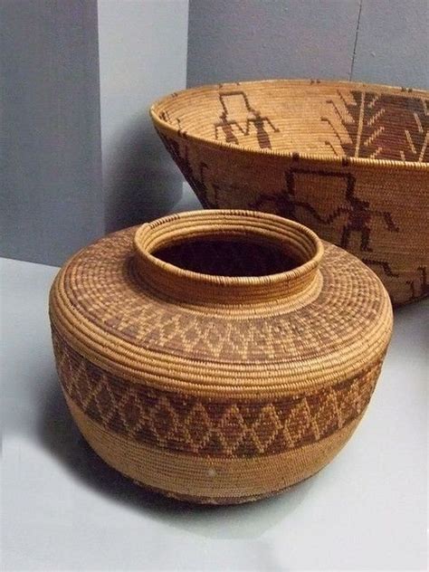 Native American Basket Tulare Or Yokuts 3 Fine Art Gourds Native