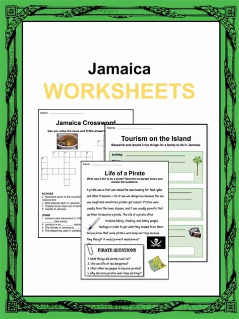 Jamaica Worksheets Printable Printable World Holiday