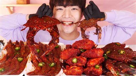 This recipe was originally published in may 2018. MUKBANG | 매콤한 양념게장 + 양념새우장 먹방! Spicy Marinated Crab ...