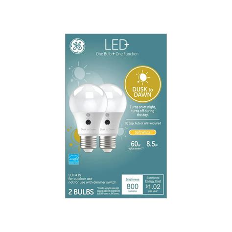 Led Dusk To Dawn Sw 60w Replacement Led General Purpose A19 Light Bulb
