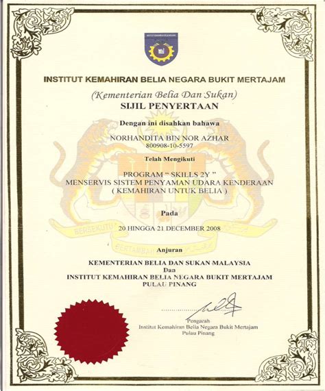 Nama Sijil Ijazah Macam Contoh Sijil Riset