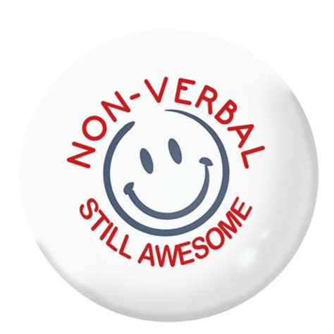non verbal awareness badges 25mm 1 inch pin button badges etsy australia